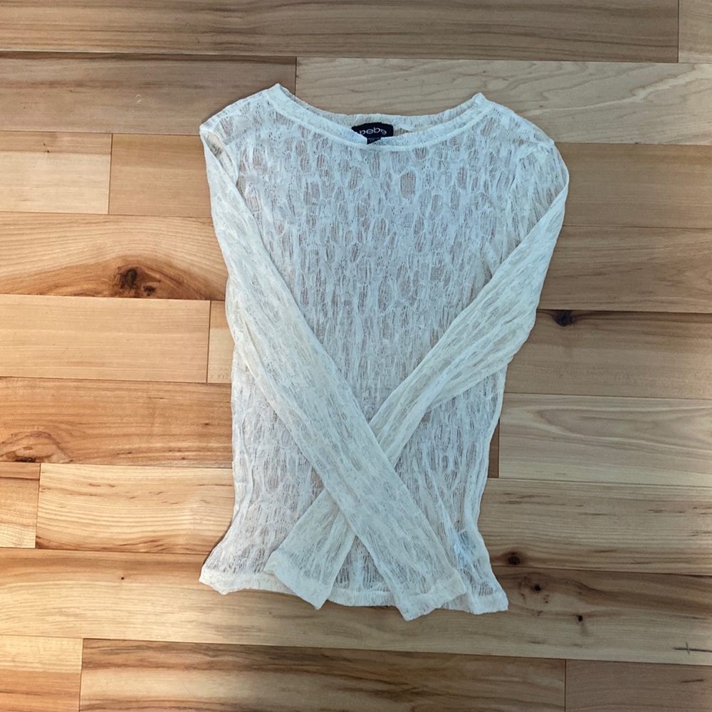 Aso Elena Gilbert vampire diaries Bebe mesh webbed top alt color